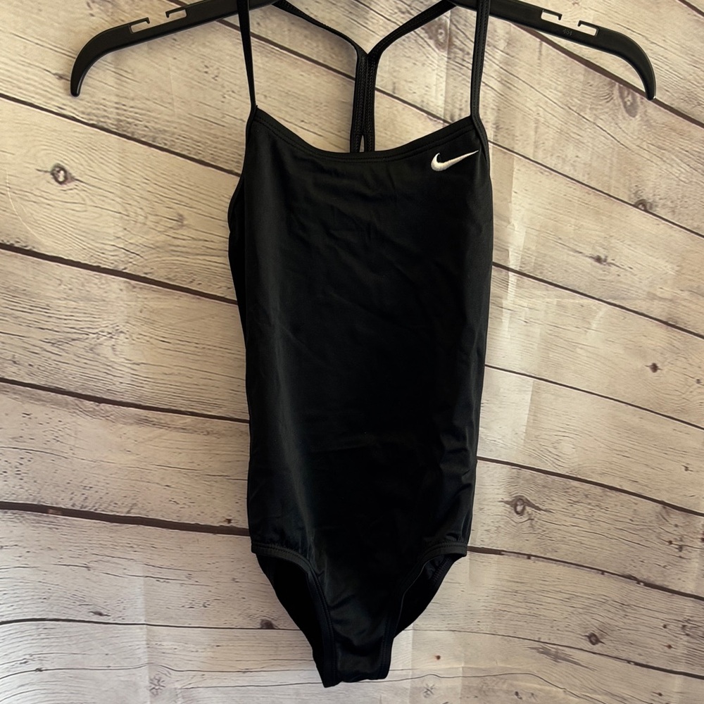 Nike Girls Classic Black One-Piece Swimsuit